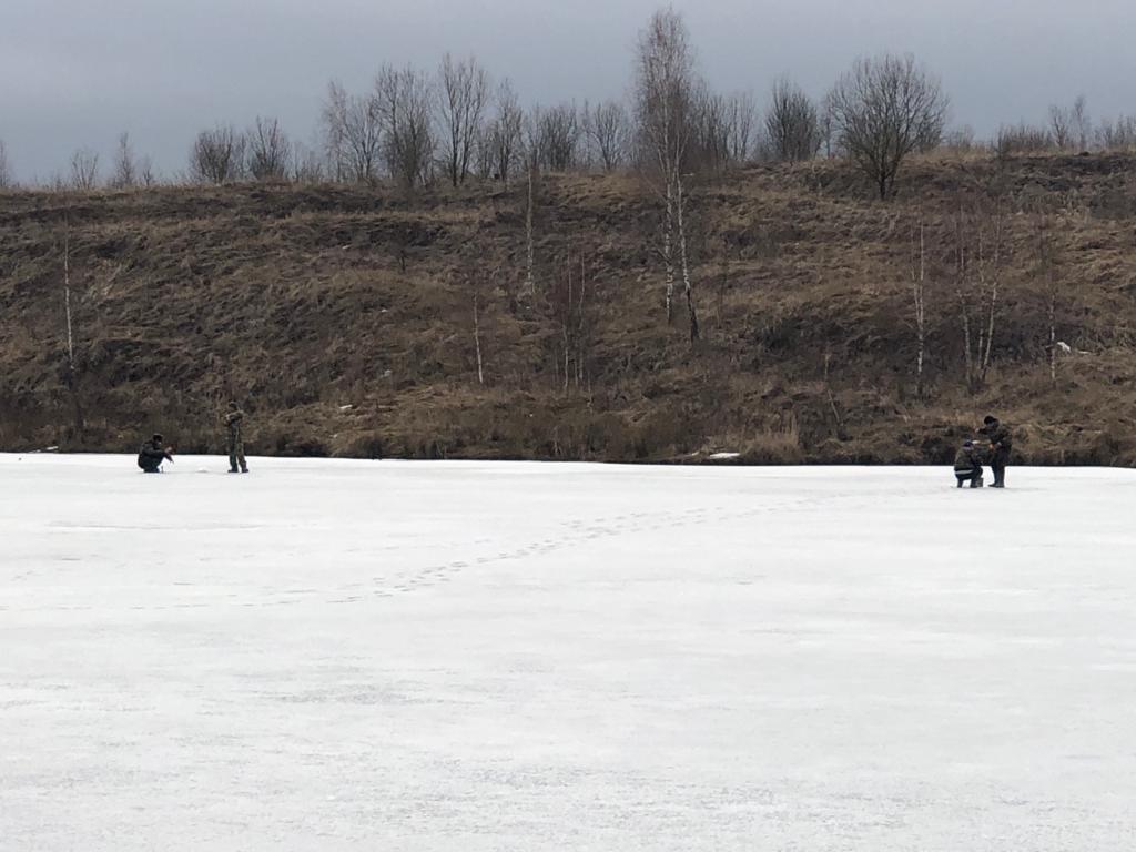 Очередные рыбаки на пруду